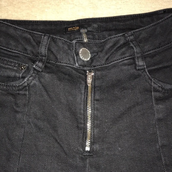 Maje High-waisted Straight Leg Jeans - Picture 3 of 7